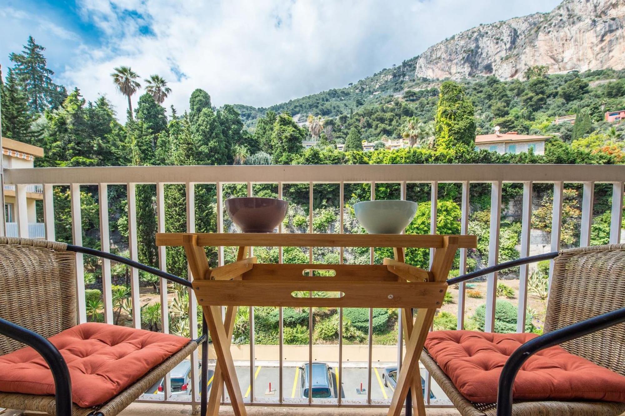 Vina Del Mare, Vue Mer, Terrasse Menton Exteriör bild